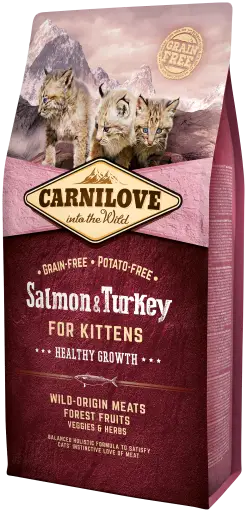 Carnilove Salmon&Turkey for Kitten 6кг- корм для кошенят1